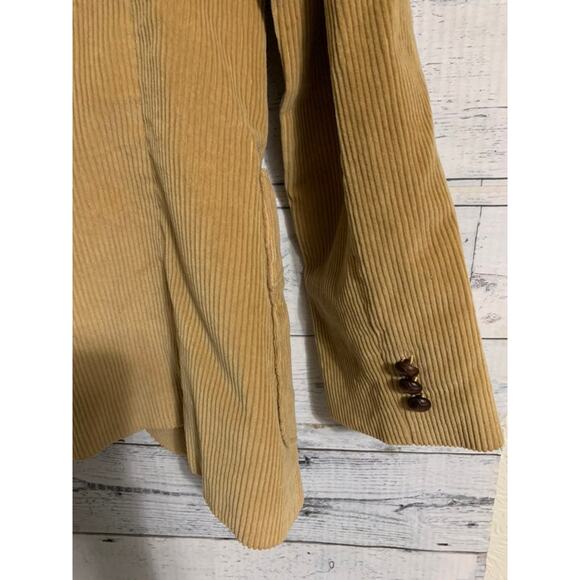 Changing scene tan corded vintage Blazer sz 10 - 36 chest boho - Picture 7 of 7